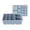 Blue, variant on 13 Slot Silicone Ice Cube Tray for Freezer, Easy Release Square Ice Mold, Rubber Tray Shapes for Coffee, Cube for Bourbon Spirits