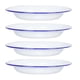 thumbnail image 3 of 4Pcs Enamel Plates Decorative Enamel Food Dishes Retro Style Fruits Plates for Home Hotel, 3 of 4