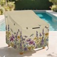 thumbnail image 2 of Renewold Waterproof Patio Chair Covers UV Resistant All Weather Protection Lawn Chair Covers Perfect for Patio, Deck, and Porch, 32"W x 35"D x 36"H, Butterfly Dragonfly Daisy Floral, 2 of 7
