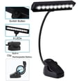thumbnail image 2 of Lámpara de escritorio con clip LED, luces nocturnas con clip recargables USB flexibles, lámpara de 9 LED con brillo ajustable para piano, viajes, oficina y cama, 2 of 5