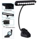 thumbnail image 2 of Lámpara de escritorio LED recargable por USB, brillo ajustable para piano, oficina, viajes y mesita de noche, luz con clip de 9 LED La flexibilidad reina, 2 of 5