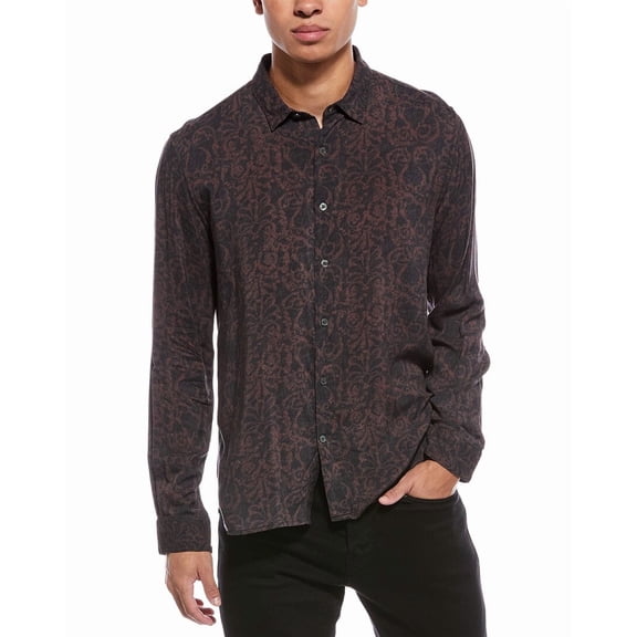 John Varvatos mens Ro Shirt, m, Brown