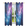 thumbnail image 7 of Yayeee Window Curtains Set of 2 for Living Room Light Filtering 63"x42", Galaxy Pattern, 7 of 7