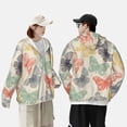 thumbnail image 6 of Sigee Butterfly Print UPF50+ Men's Sun Protection Hoodie Shirt SPF UV Shirt Long Sleeve Fishing Outdoor Lightweight, S-3XL, 6 of 9