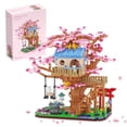 thumbnail image 5 of Cherry Blossom Tree Building Kit, Flowers House Construction Set, Tree House Building Blocks Toys for Adults, 1446 Pieces Mini Bricks, 5 of 5