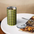 thumbnail image 3 of 20oz Coffee Tumblers Yellow Black Checkerboard Checkered Pattern Stainless Steel Vacuum Insulated Travel Tumbler Coffee Cups Mug with Lid and Straw with Cleaning Brush for Cold & Hot Drinks, 3 of 5