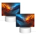thumbnail image 2 of Fotbe Red And Blue Fire Dragon E Pattern Acrylic Night Light Gift with 3 Color ModesTouch-Sensitive LED Lamp Perfect Gift for Mother's Day, Birthday, or Christmas, 2 of 9