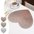 thumbnail image 1 of Pvc Placemats Gold PVC Non-Slip Heat Insulating Placemat Reversible Hollow Western Dinner Mat for Table Protection(1-Piece) Rkxzt, 1 of 8