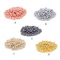 thumbnail image 3 of Matsuzay 200 Uds cuentas espaciadoras galvanizadas artesanía pequeña con agujero bola suelta artesanía accesorios adornos blanco Artesanía negro, 3 of 6