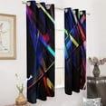 thumbnail image 2 of Geometric Lattice Blackout Curtains for Bedroom Curtains Insulated Room Darkening Window Drapes for Living Room, 2 of 7