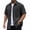 Black, variant on Men's Short Sleeve Button Down Shirt Lapel Lightweight Stretch polo T Shirt for Summer Hiking Red Size XL