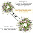 thumbnail image 5 of BMYJ Spring/Summer Front Door Wreath with Pansy Flowers & Lamb’s Ear Greenery, All-Season UV-Resistant Décor for Porches, Gates, Patios & Farmhouse Entryways, 5 of 8