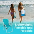 thumbnail image 5 of WEJOY Tall Beach Chair High Sitting Beach Chairs, Outdoor Folding Lawn Chairs for Adults, Cyan, 5 of 7