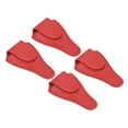 thumbnail image 1 of Unique Bargains 4.5'x2.6' PU Leather Embroidery Scissors Sheath Protective Cover, Red 4 Pack, 1 of 7