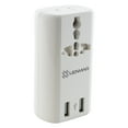 thumbnail image 2 of Lenmar Ultra-Compact All-in-One Travel Adapter with USB Port (White), AC150USBW, 2 of 7