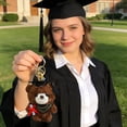 thumbnail image 4 of CaiYueKe Graduation Teddy Bear Keychain Plush Stuffed Animal Doll Backpack Purse Charm Gift for Graduate Student PhD Cap Mortarboard Tassel Keepsake Souvenir, 4 of 8