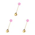 thumbnail image 4 of Matsuzay Estilo de dibujos animados Adorable Home Restaurant Vajilla Reutilizable Revolviendo Vajilla Pastel Postre Cubiertos Candy Pink Type1 NO1, 4 of 6