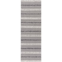 Livabliss Washable Rugs for Living Room, 2x7 La Casa Global Black Runner Area Rug, Bedroom Dining Room Home Decor Stain Resistant Carpet (2'6" x 7'3" Runner)