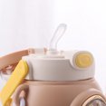 thumbnail image 2 of Copa De Barriga Grande 1100ml Big Belly Cup Kawaii Kids Botella de agua con pajita Vasos a prueba de fugas (Café), 2 of 9