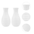 thumbnail image 2 of SHISUYAN 2Pcs Modern Vase Creative Simple Plastic Vase Simple Decor White, 2 of 8