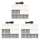 thumbnail image 1 of 108 Piezas de Clavijas de Puente de Guitarra Acústica En Blanco Y Negro con Extractor de Clavija de Puente de 1 Pieza En Guitarra, 1 of 6