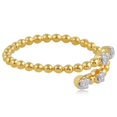 thumbnail image 2 of Solid 18k Yellow Gold Natural SI Clarity HI Color Diamond Bubble Wrap Ring Jewelry, 2 of 3