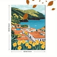 thumbnail image 3 of Coastal Town Landscape Canvas Print/Wall Art， Perfect for Living Room， Bedroom， Kitchen， Office， and Hotel Decoration, 3 of 8