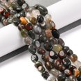 thumbnail image 2 of 10Strand Natural Africa Bloodstone Beads Strands Tumbled Stone 7~12x6~8x5~7mm Hole: 1mm about 43~44pcs/strand 15.47~15.63''(39.3~39.7cm), 2 of 5