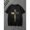 thumbnail image 4 of Men's Christian John 3:16 God So Loved The World Wooden Cross Inspirational T-Shirt, 4 of 8