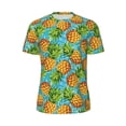thumbnail image 5 of Wukai Pineapple Print Men's Short-Sleeved Mesh T-Shirt,Quick-Dry Short Sleeve Workout T-Shirt-Medium, 5 of 8