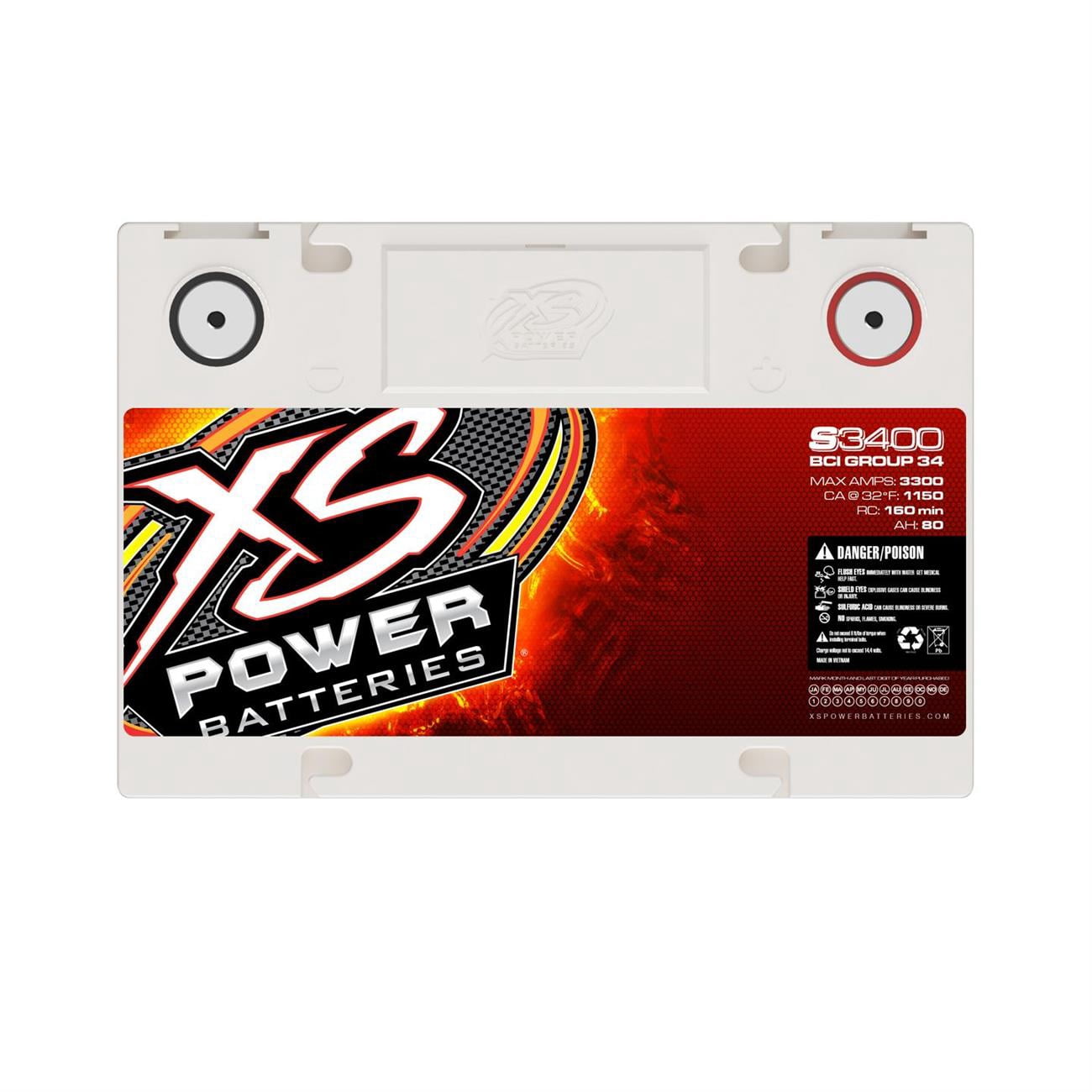 Xs Power Battery XS Power AGM Battery 12 Volt