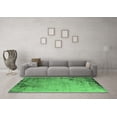 thumbnail image 3 of Ahgly Company Indoor Round Oriental Emerald Green Industrial Area Rugs, 5' Round, 3 of 4