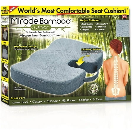 As Seen On Tv Miracle Rayon From Bamboo Cushion Pillow Gray