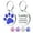Blue, variant on Personalized Dog Tags and Cat Tags, Glitter Paw Print Pet ID Tags, Laser Engraved with Your Text, Multiple Colors & Sizes