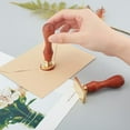 thumbnail image 5 of 1pc Wax Seal Stamp Set Sealing Wax Stamp Solid Brass Head Wood Handle Retro Brass Stamp Kit Removable Gift Card Snake Pattern for Envelopes Invitations 9x3x2.2cm, 5 of 8