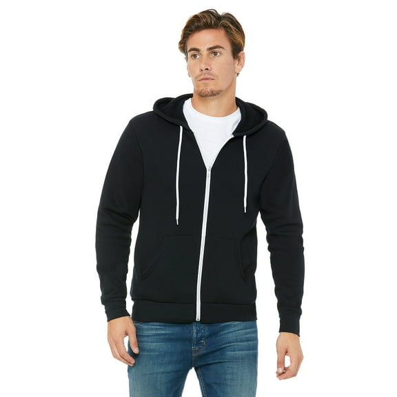 Bella Canvas 3739 Unisex Sponge Fleece Full-Zip Hooded Sweatshirt