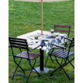 thumbnail image 4 of Fsddascl Vintage Bunny Easter Outdoor Tablecloth - 60x60 Inch Square Dining Table Cover, Pastoral Rabbit Spring Floral Waterproof Outdoor Table Cloth with Umbrella Hole & Zipper for Picnic/Patio, 4 of 7