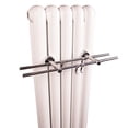 thumbnail image 3 of Towel Rail Hanging 40cm Cloth Hanger Storage Holder for Heating Radiator Sliver, 3 of 9