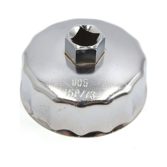 Unique Bargains 13mm Square Socket 15 Flutes 73mm Inside Diameter Cap-Type Car Oil Filter Wrench