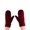 Burgundy, variant on Unisex Winter Warm Inner Fuzzy Lined Anti-Slip Cuff Mittens, Mustard