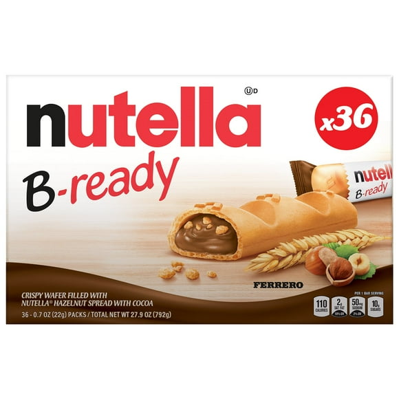 Nutella B-Ready Crispy Wafers, 0.7 oz., 36ct
