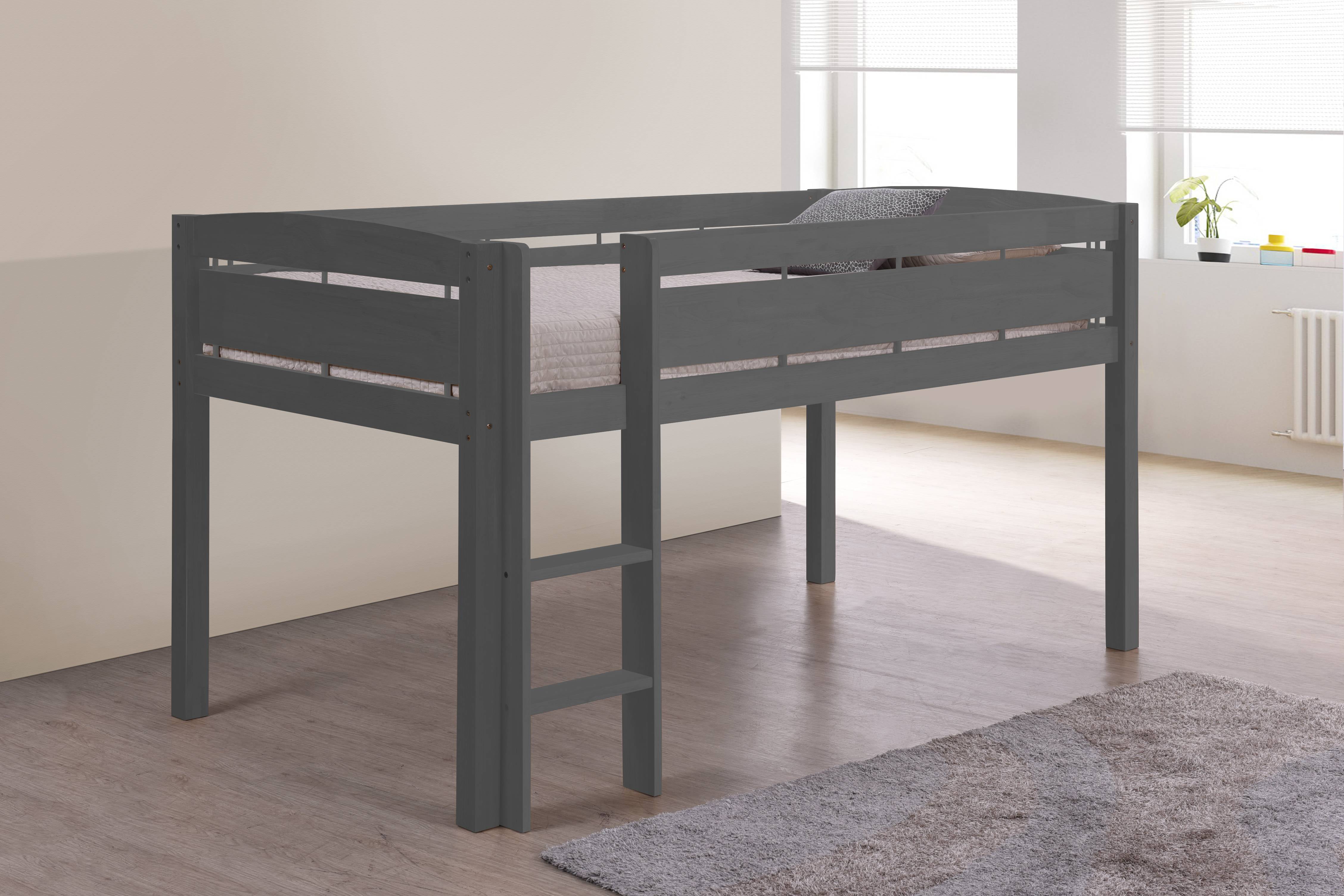 Canwood Whistler Junior Loft Bed Twin Size Wood Espresso Com