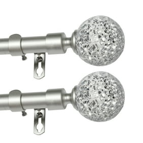 Smart Single Curtain Rods For Windows No Measuring Rod Set 66 To