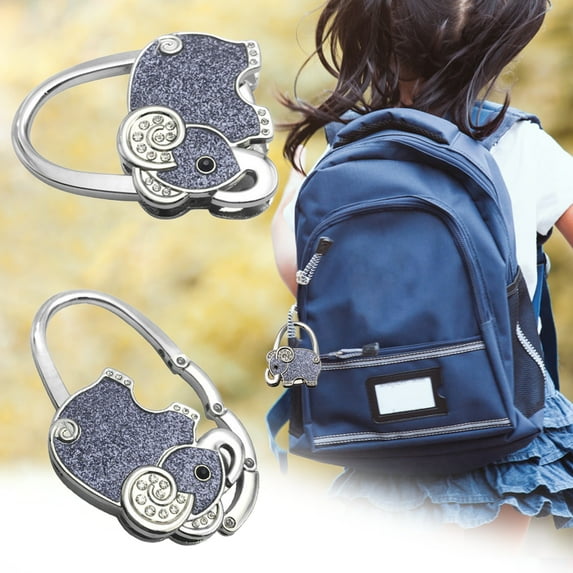 Dream Lifestyle Creative Elephant Shape Bag Hanger Hook Reliable Anti-slid Zinc Alloy Handbag Holder Hook for Home