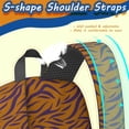 thumbnail image 5 of 17 Inch Lightweight Backpack,PVC Waterproof Oxford Fabric, Ergonomically Designed, with Large Capacity, Leopard Animal Pattern, 5 of 5