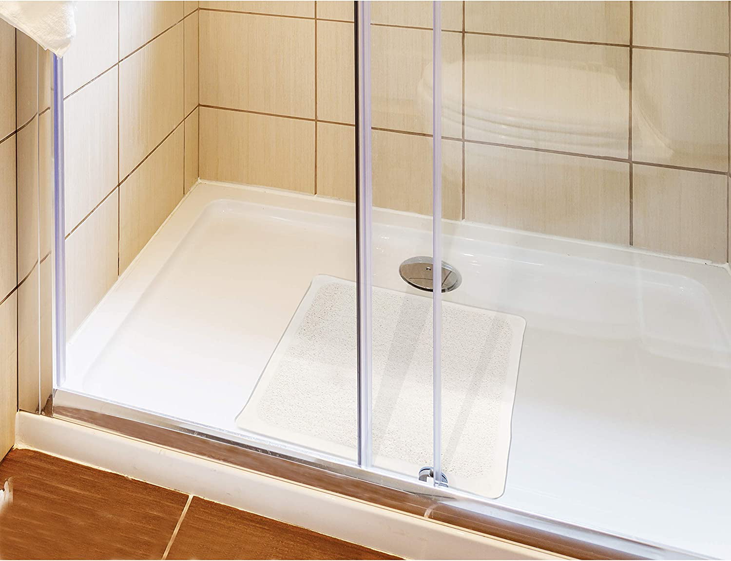 Non Slip Shower Mat for Inside Shower,Loofah Bathroom Rugs,Water Drains Bath  Mat – Linendawn