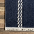thumbnail image 3 of nuLOOM Ida Coastal Ropes Indoor/Outdoor Fringe Area Rug, 4' x 6', Blue, 3 of 9