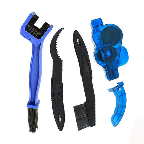 Kit De Fregado De Cepillos Para Cadena De Bicicleta, Kit De Limpiador De Cadena De Bicicleta Portátil, Kit Completo ABS Resistente Al Desgaste Para Bicicleta De Montaña