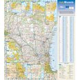 thumbnail image 2 of Wisconsin State Wall Map - 18.5" x 20.75" (Laminated), 2 of 4