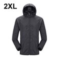 thumbnail image 2 of sweethay Chaqueta de protección solar de secado rápido, ligera, para correr, Unisex, abrigo con capucha, para acampar, pescar, ropa de primavera, Abrigos y chamarras XXL Schwarz sweethay AP008878-14, 2 of 6